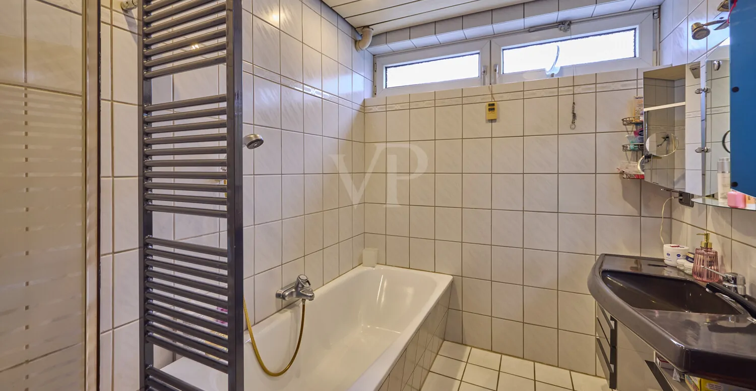 Tageslichtbad im Erdgeschoss