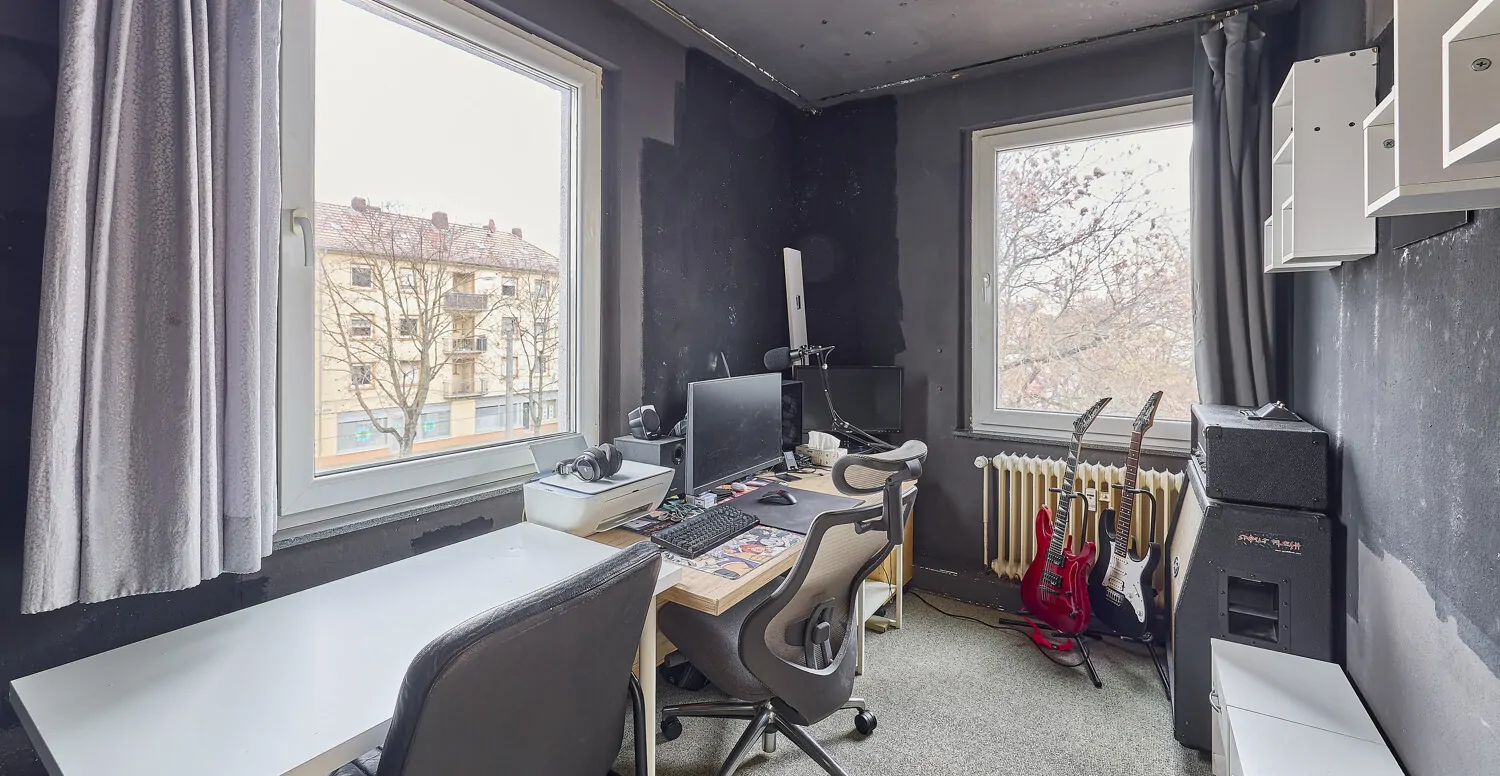 Zentrales Wohnen: 3 Zimmer mit eigenem Stellplatz