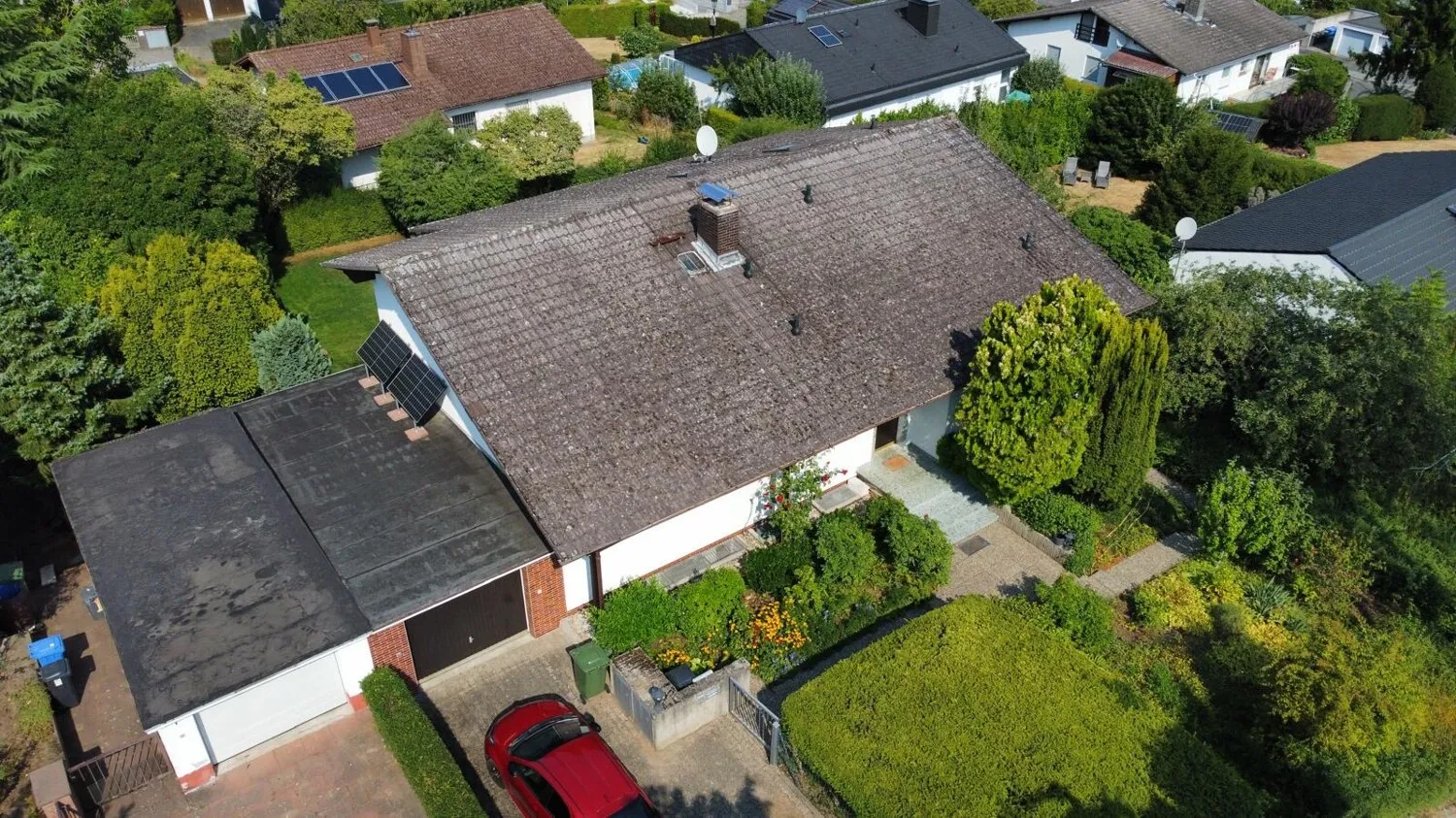 Haus von vorne/oben