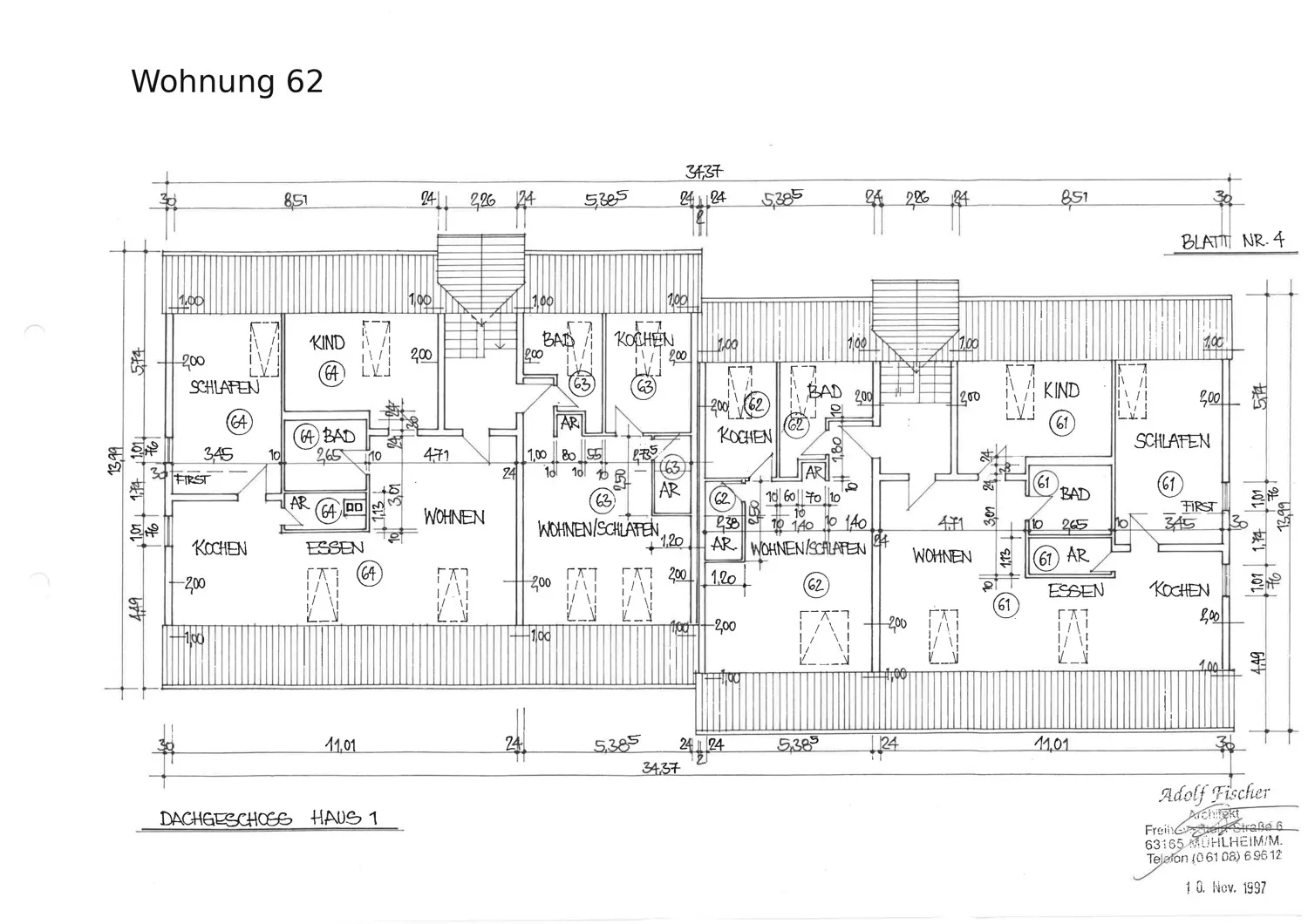 Erstbezug, sanierte DG-ETW mit Tiefgaragenstellplatz