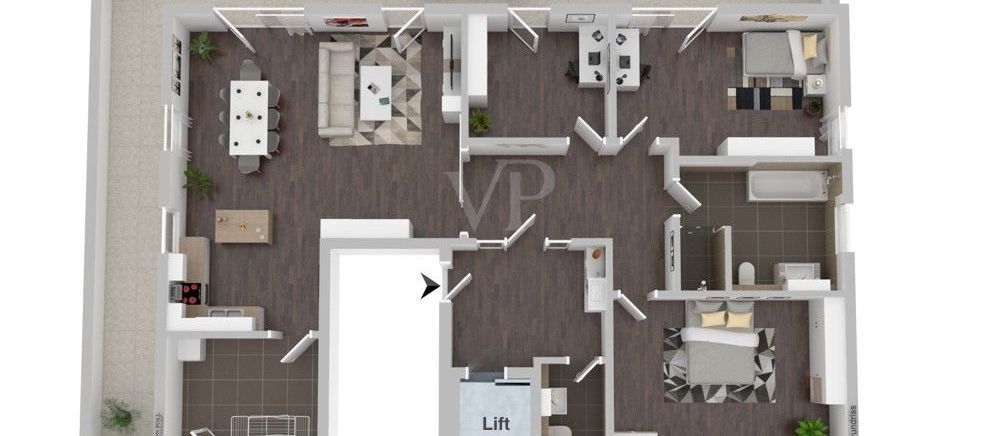 Grundriss Penthouse