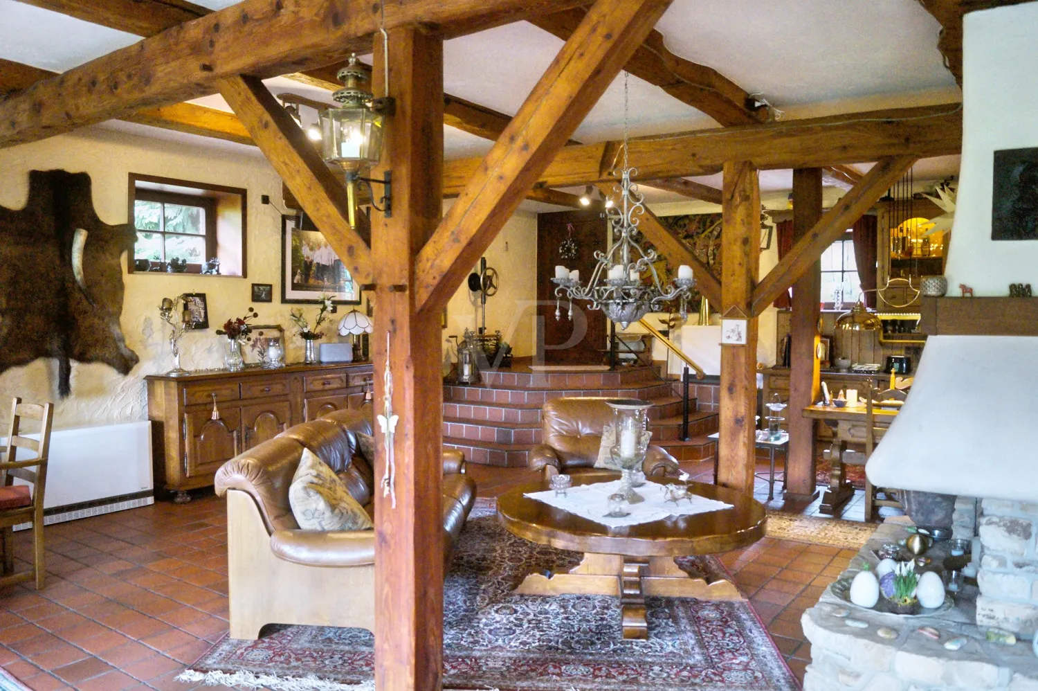 EG Wohnbereich  Kamin