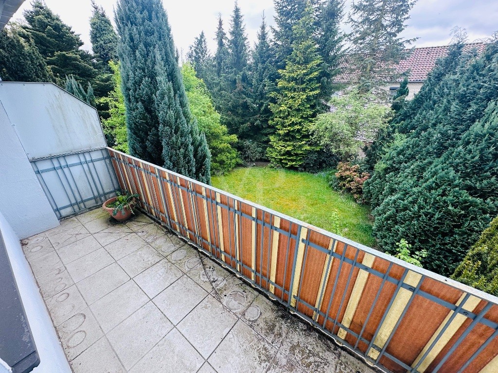 Balkonblick in den Garten