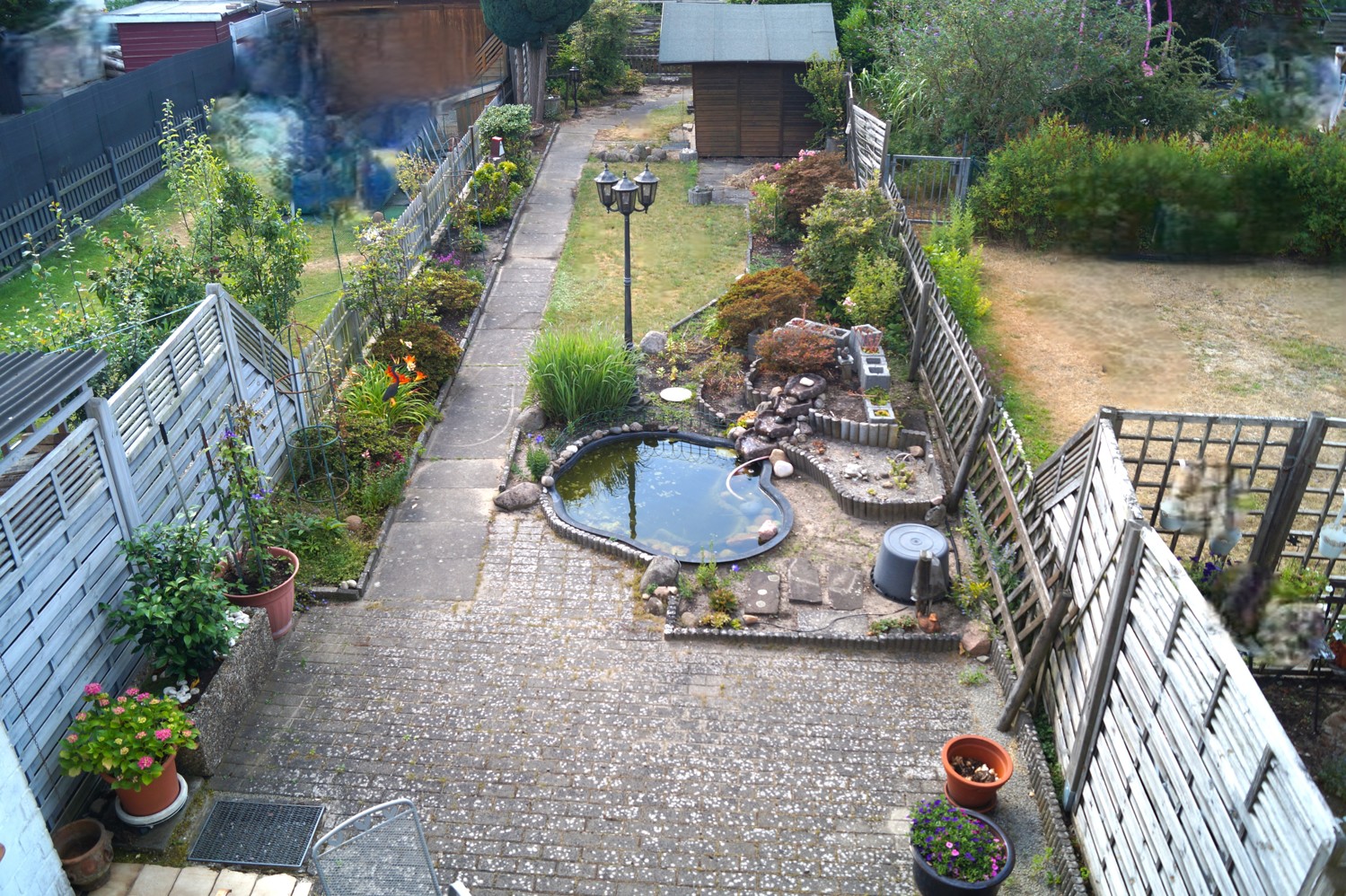 Garten von oben