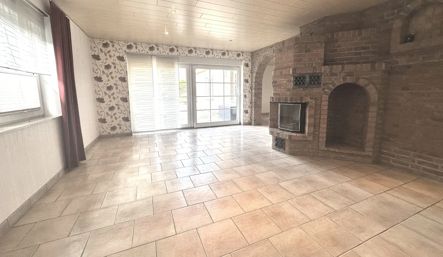 Bungalow Wohnzimmer Kamin