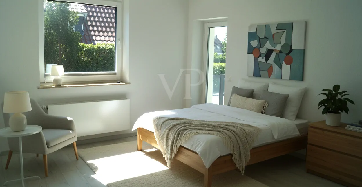 66 Schlafzimmer KI generiertes Bild