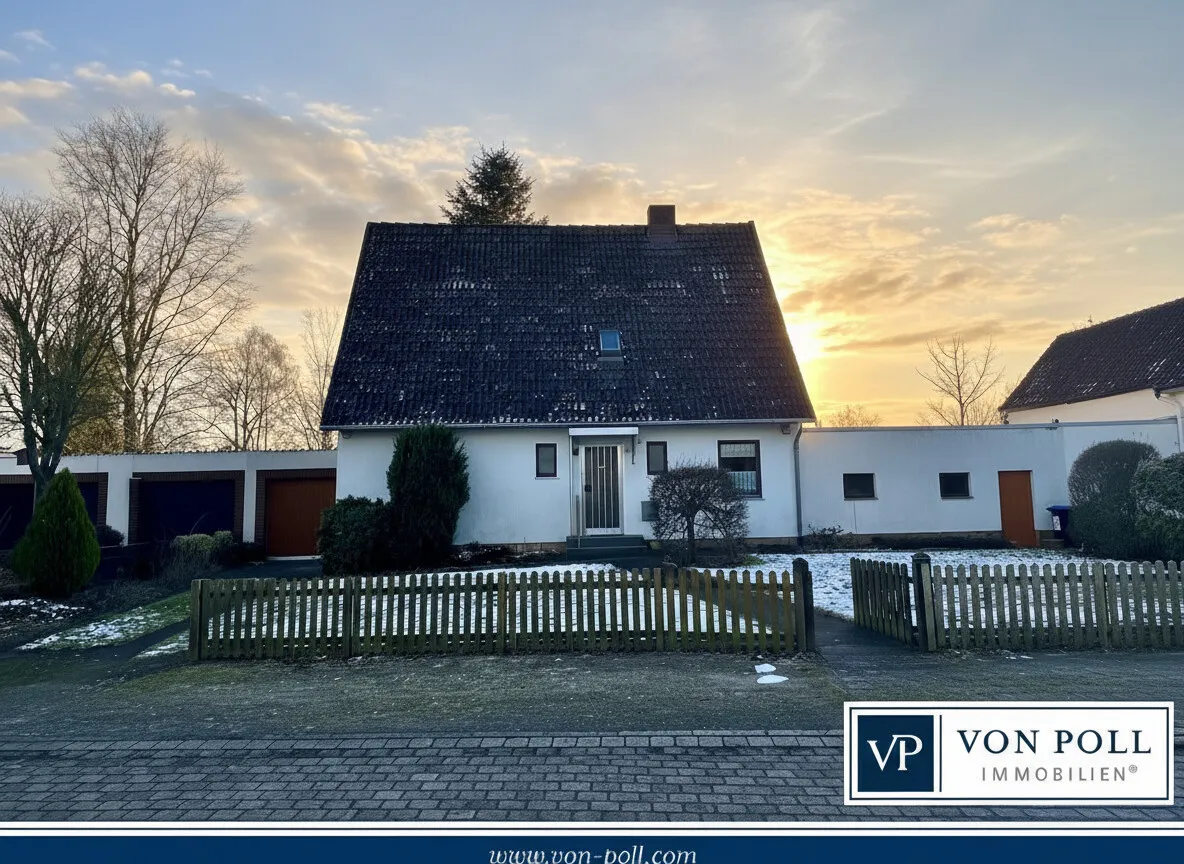 Einfamilienhaus in guter Lage von Westercelle. Sehr großes und schönes Grundstück.