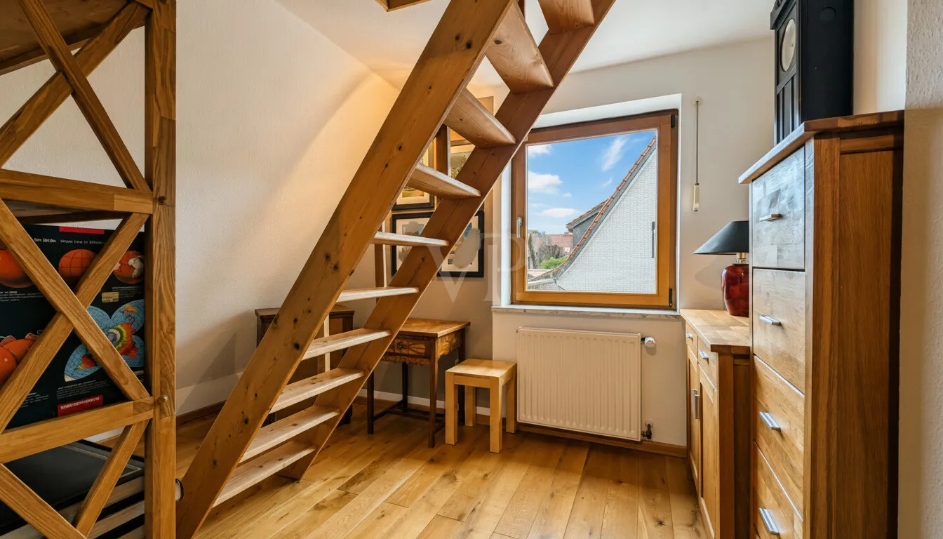 Treppe zum Dachboden