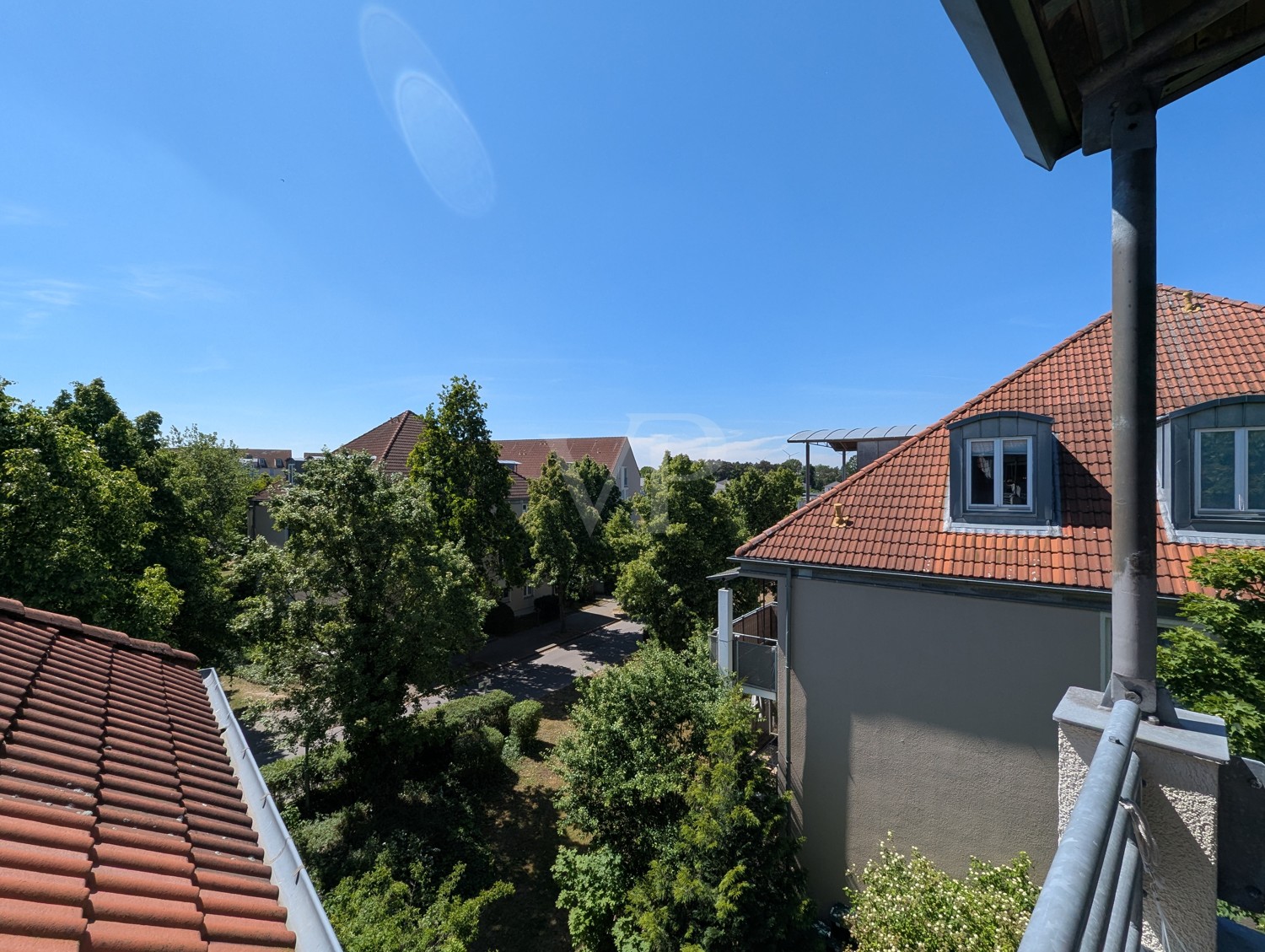 Blick vom Balkon