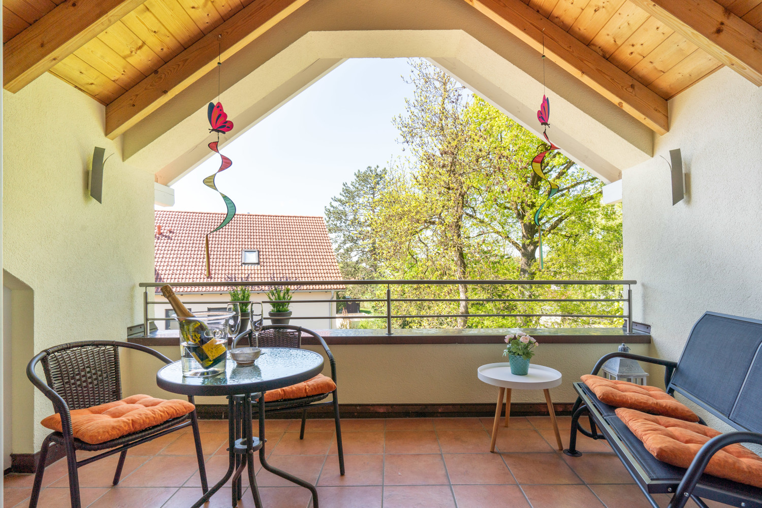 Süd-Loggia zum Entspannen