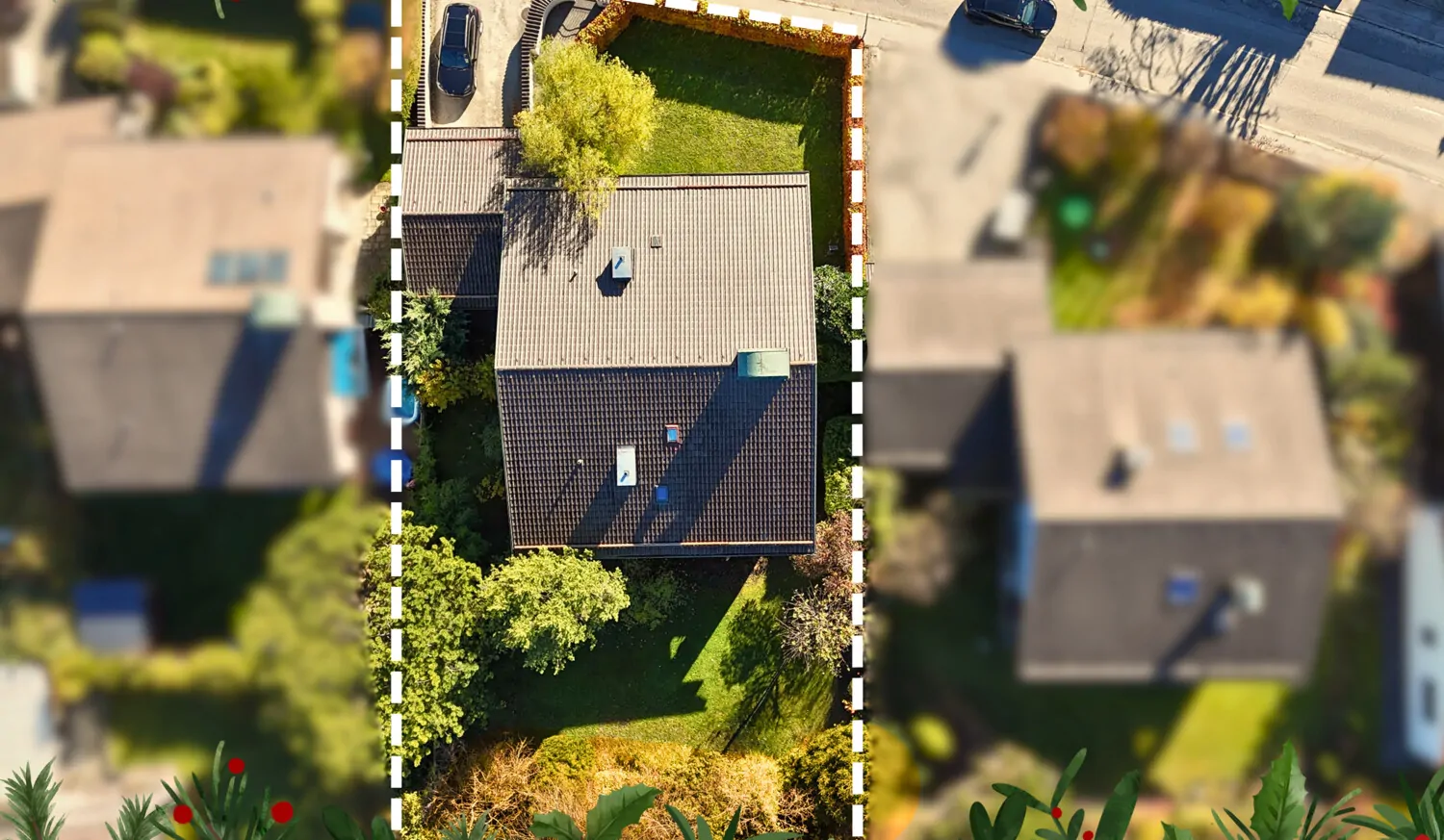 Charming, rented semi-detached house for two families with a large garden and lots of potential