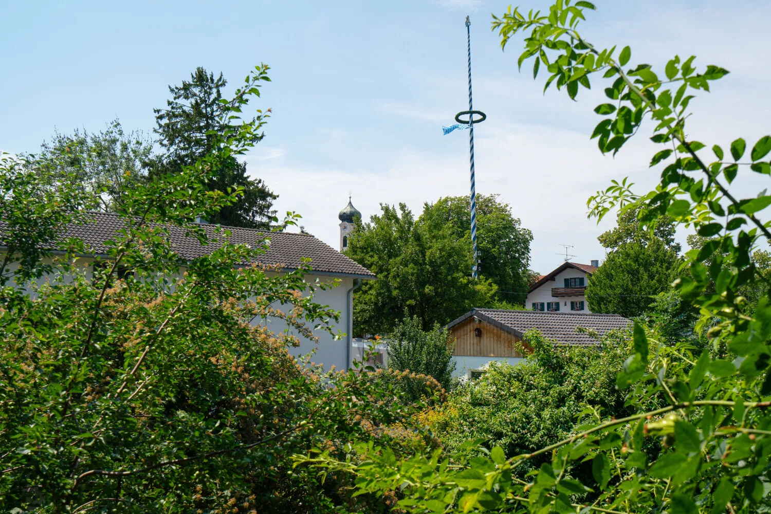 Blick vom Balkon