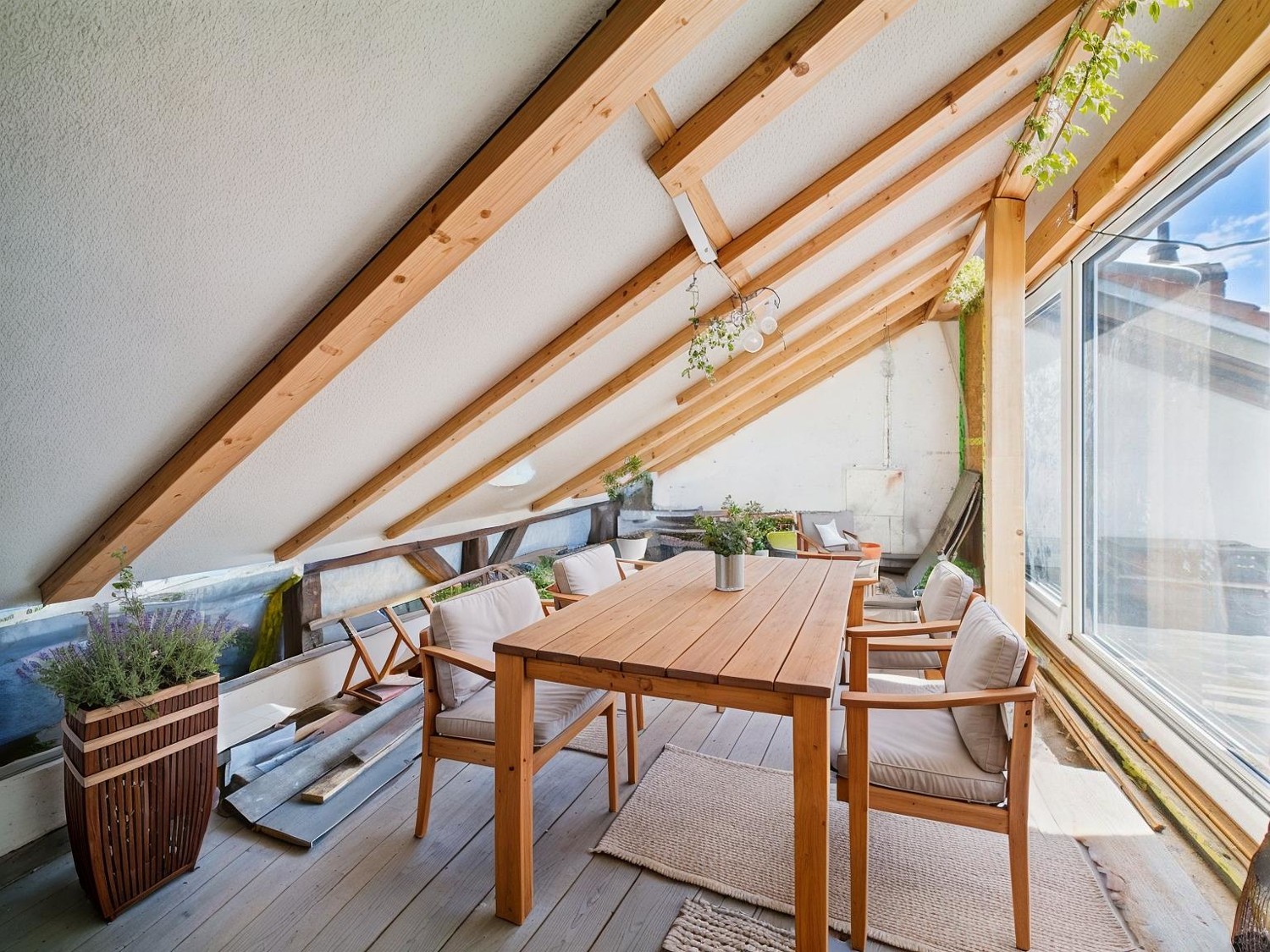 Dachterrasse KI generiert