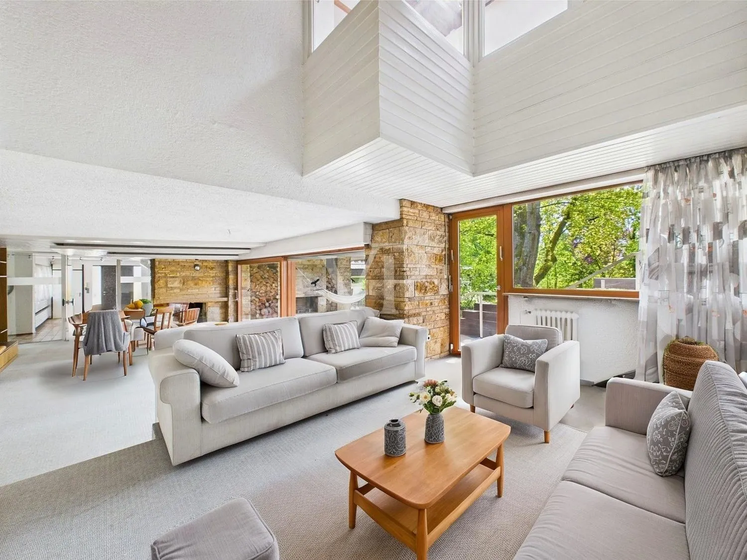 Wohnzimmer KI generiert