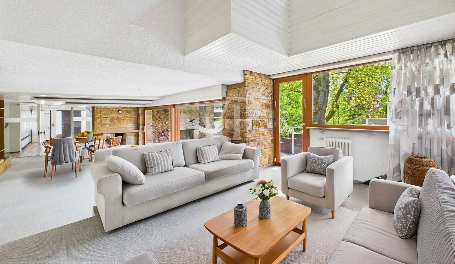 Wohnzimmer KI generiert