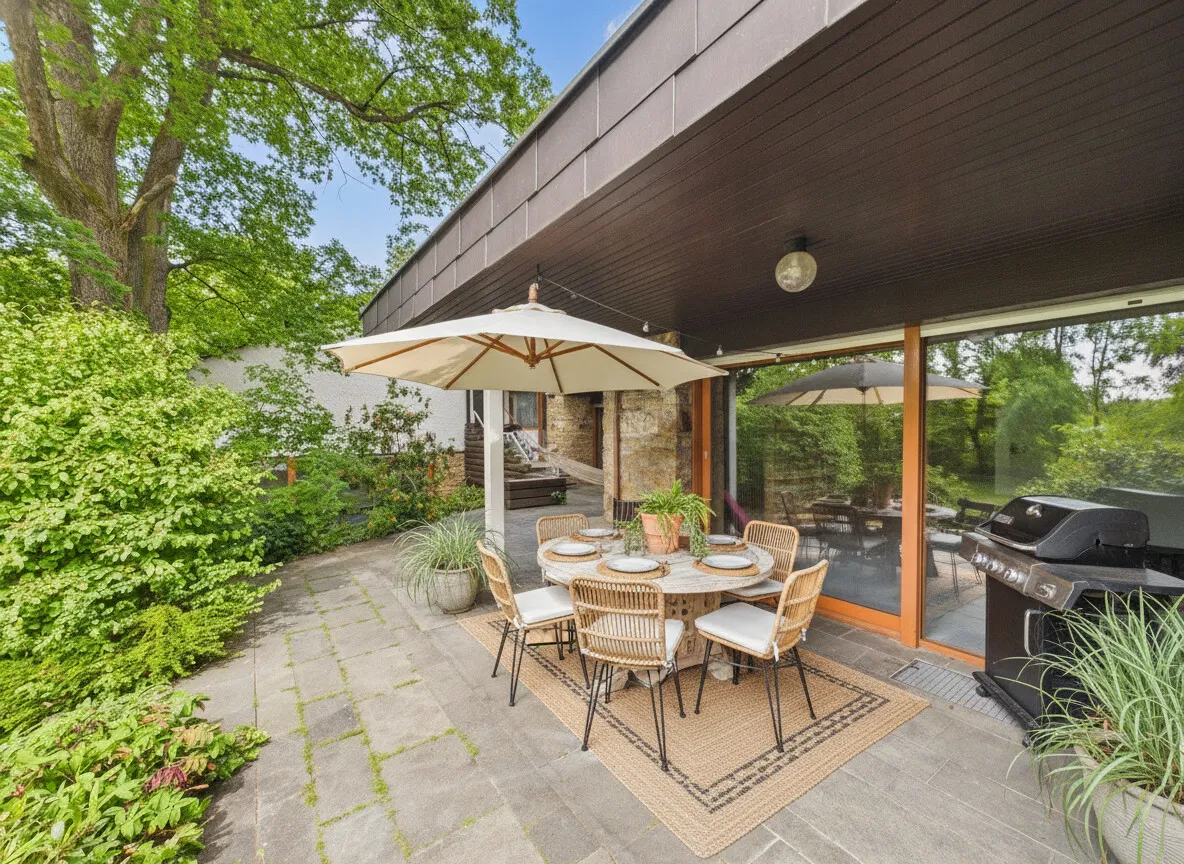 Terrasse (KI möbiliert)