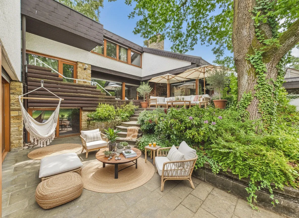 Terrasse (KI möbiliert)