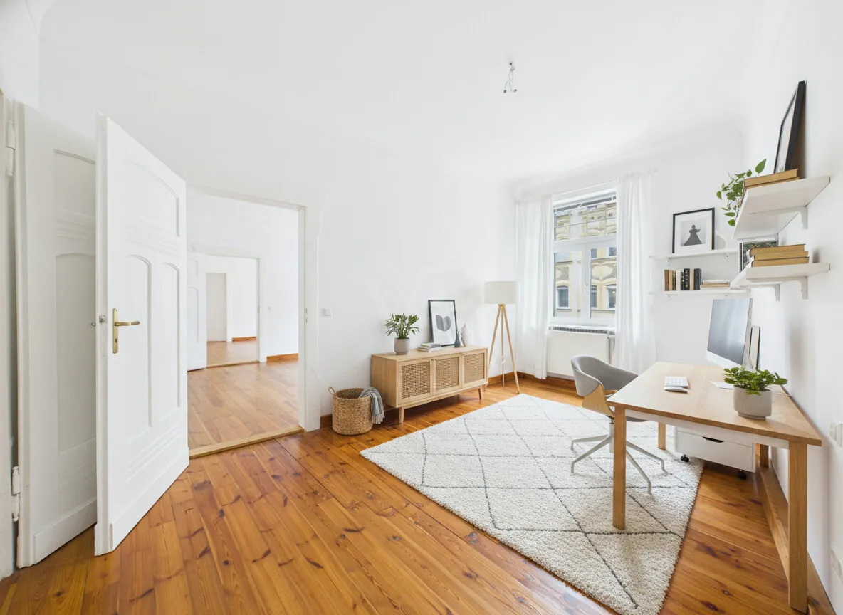 Büro (KI möbiliert)