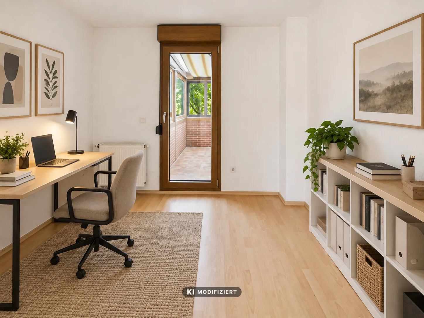 Büro (KI möbiliert)