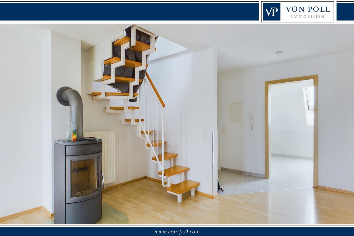 Schöne Maisonette-Wohnung mit Balkon in sehr ruhiger Lage