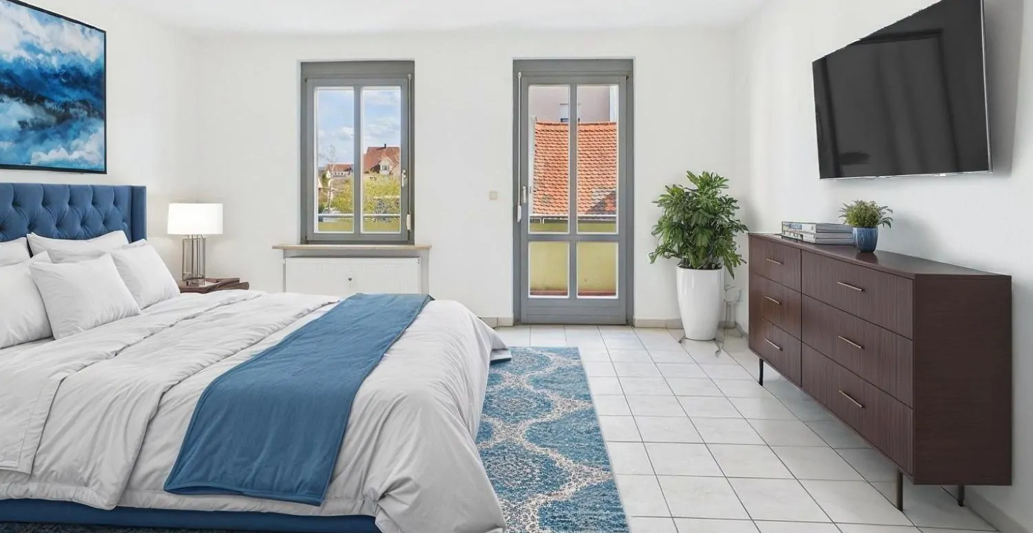 Wohn- und Schlafzimmer