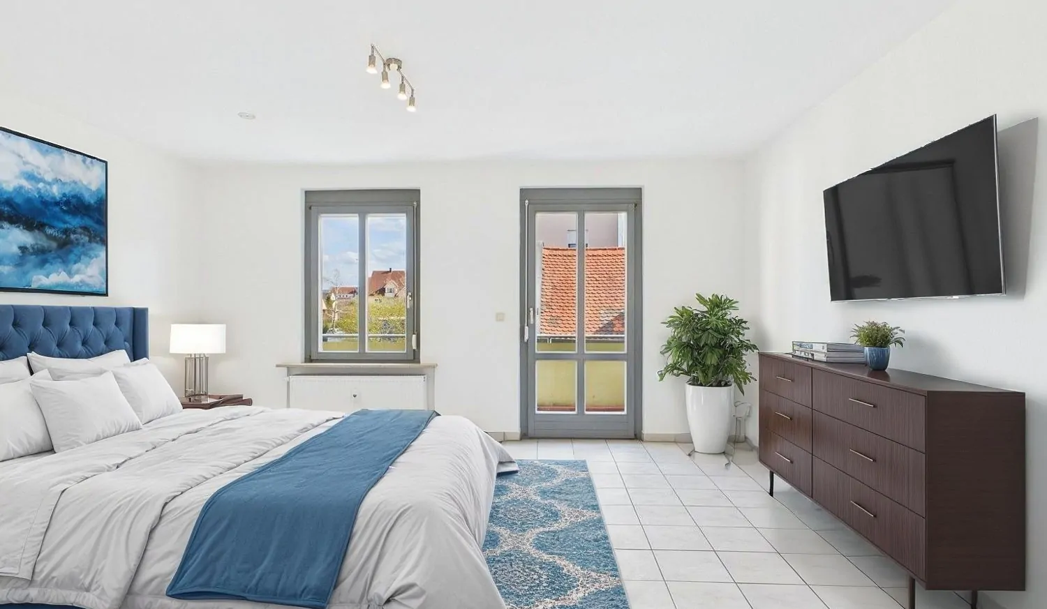 Wohn- und Schlafzimmer (KI)