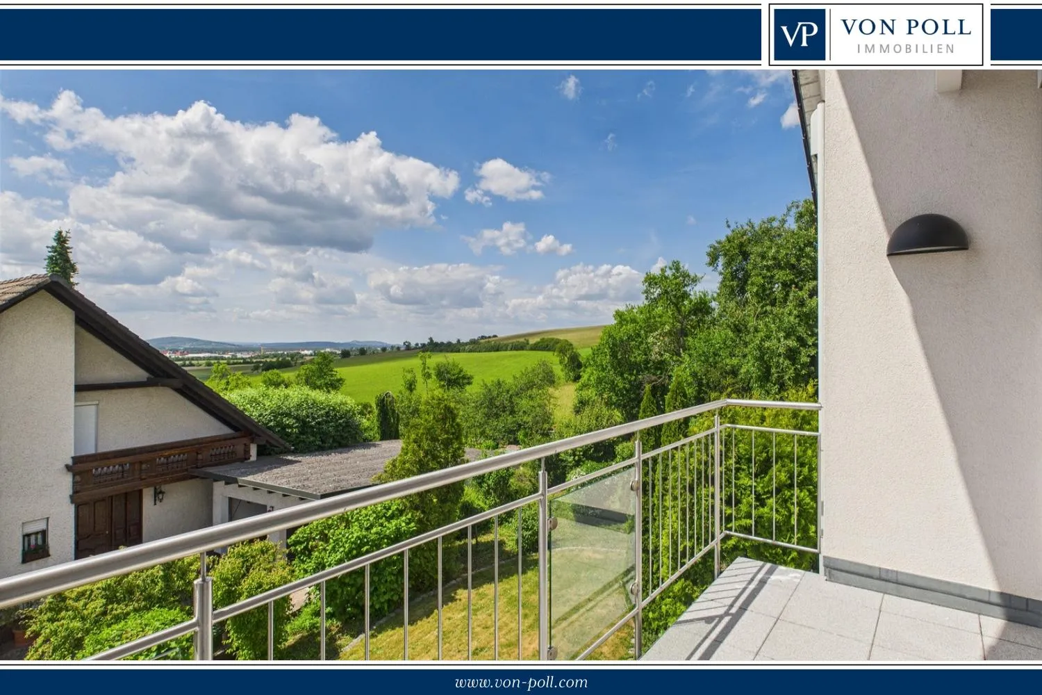 Villa with a view in a green setting, 15km from Bamberg