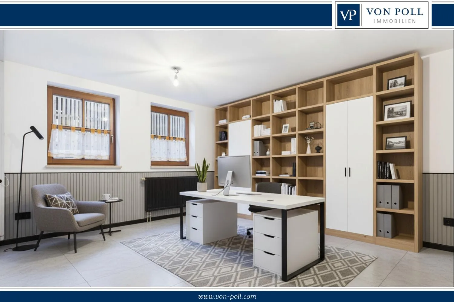 RESERVIERT!! Vielseitige Bürofläche mit Garage und wohnlicher Arbeitsatmosphäre