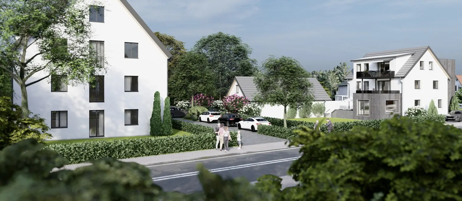 Südansicht mit Nachbarwohnanlage