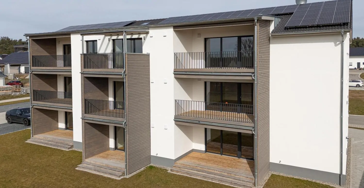 Neubau mit Weitblick: 2-Zimmer-Wohnung in Flachslanden - Ideal für Singles und Paare