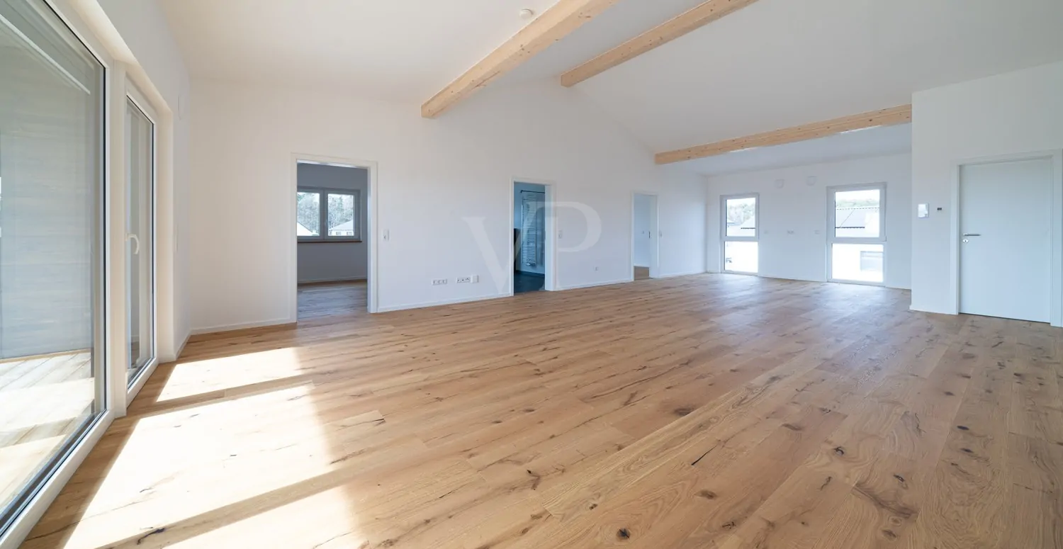 Wohn-/Ess- und Kochbereich