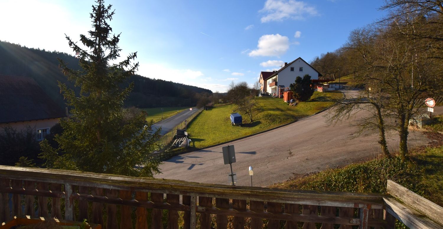 Ausblick vom Balkon