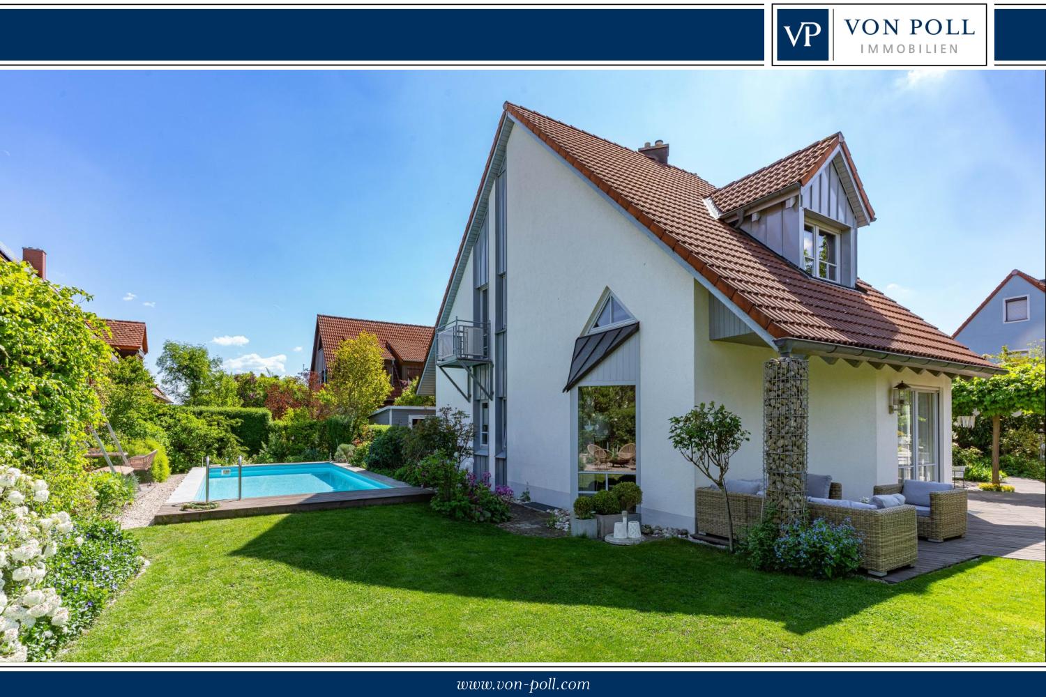 Wohnen wie im Urlaub – Einzigartiges Traumhaus mit Pool, Gartenidylle und stilvollem Wohnambiente