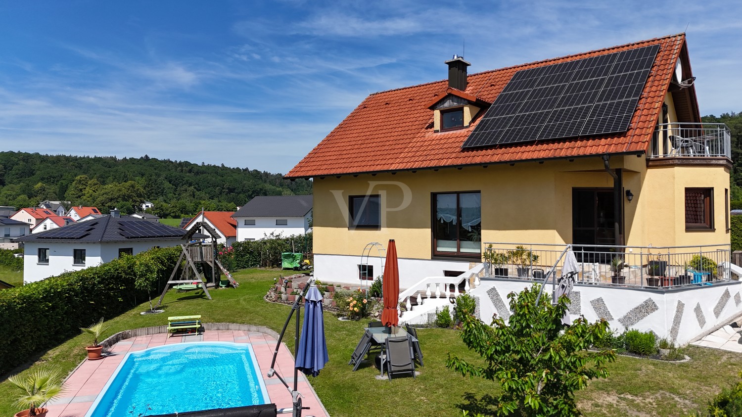 Ansicht mit Garten