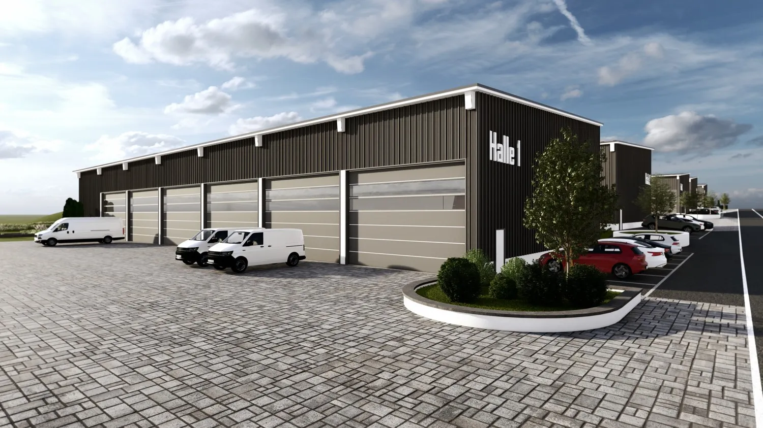 Representative commercial buildings with plenty of space and some highlights!