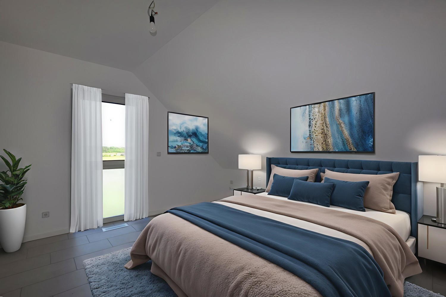 Schlafzimmer gestaltet