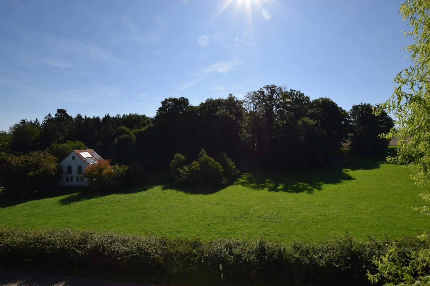 Blick vom Balkon