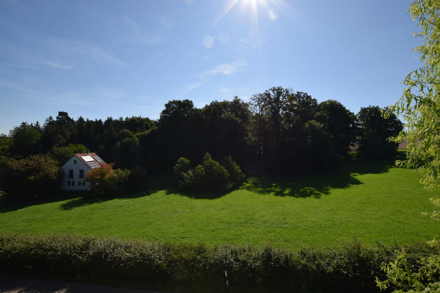 Blick vom Balkon