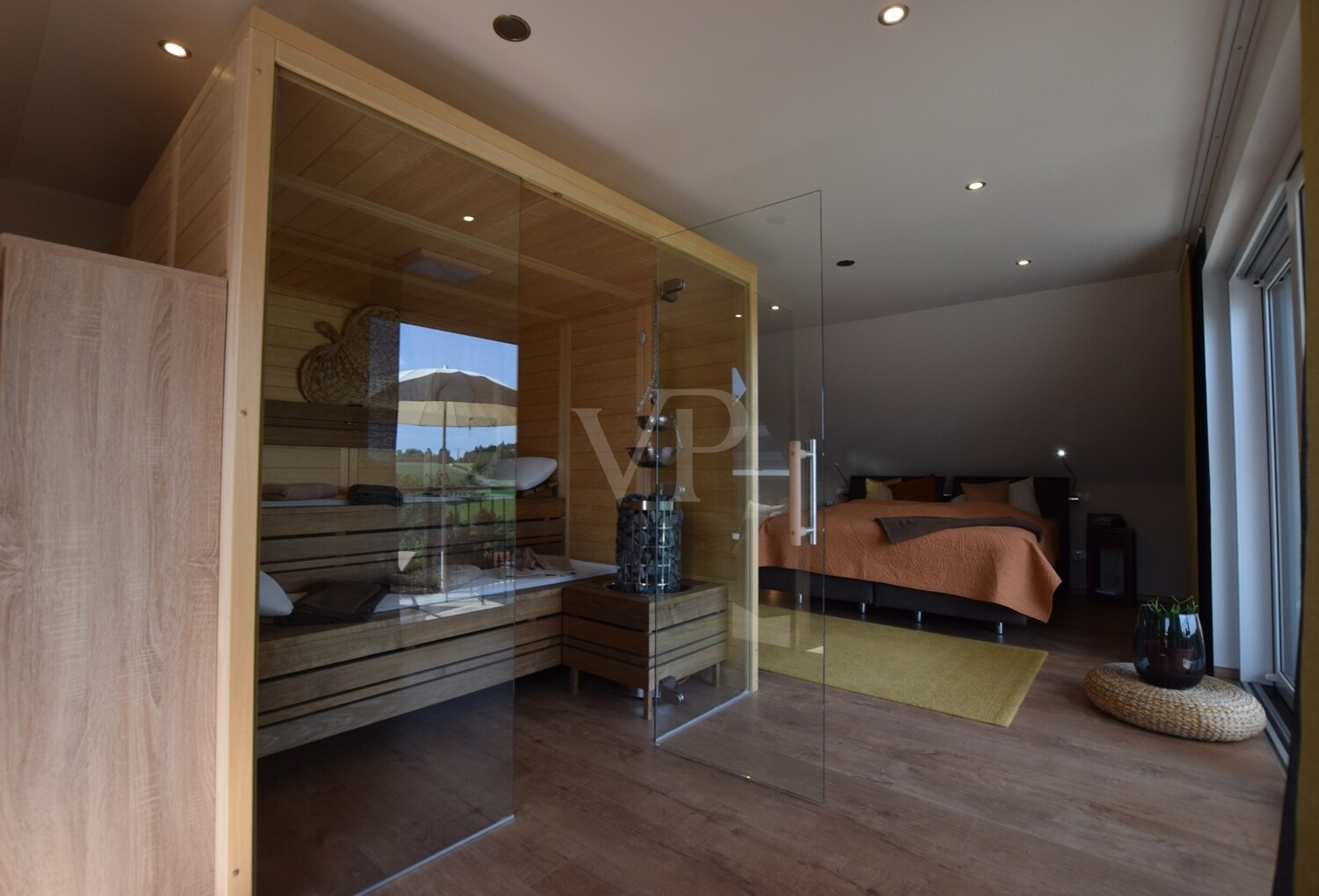 Schlafzimmer Sauna