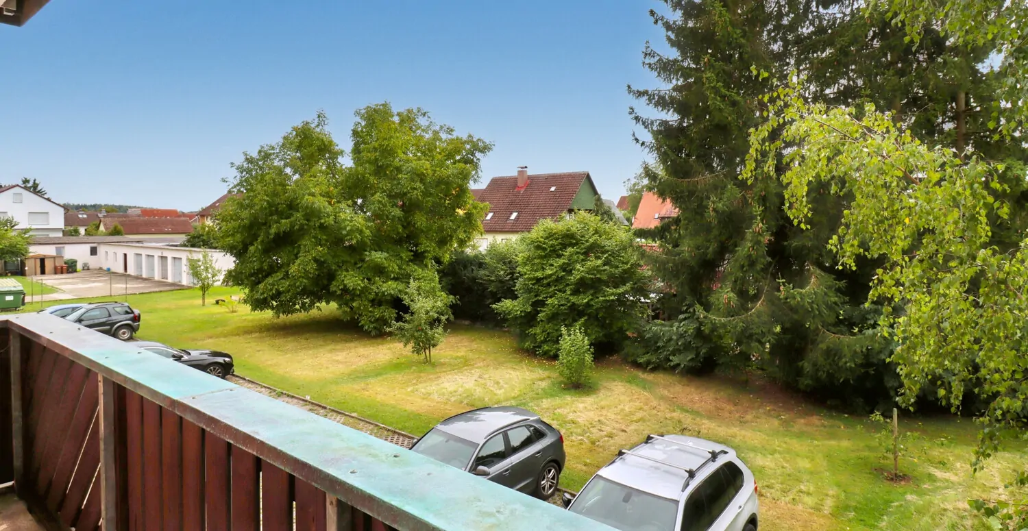 Ausblick Balkon