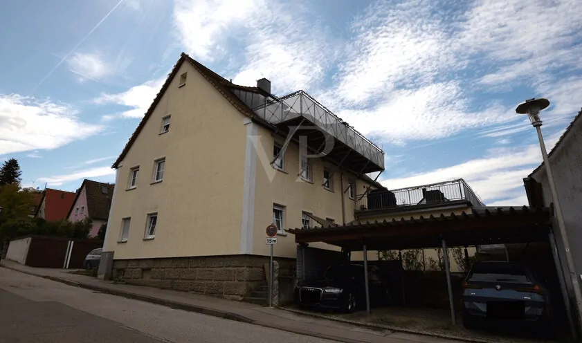 Westansicht, Carport,