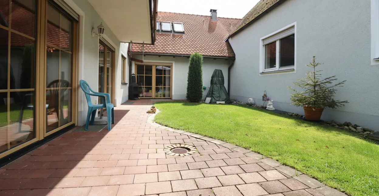 Innenliegender Garten