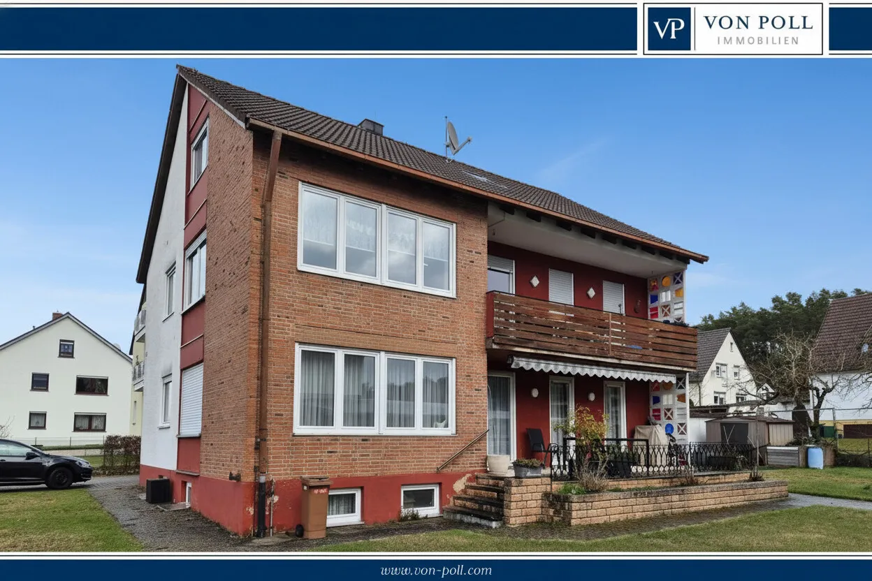 Modernisiertes Mehrfamilienhaus mit Garten und Garagen – Nähe Dinkelsbühl