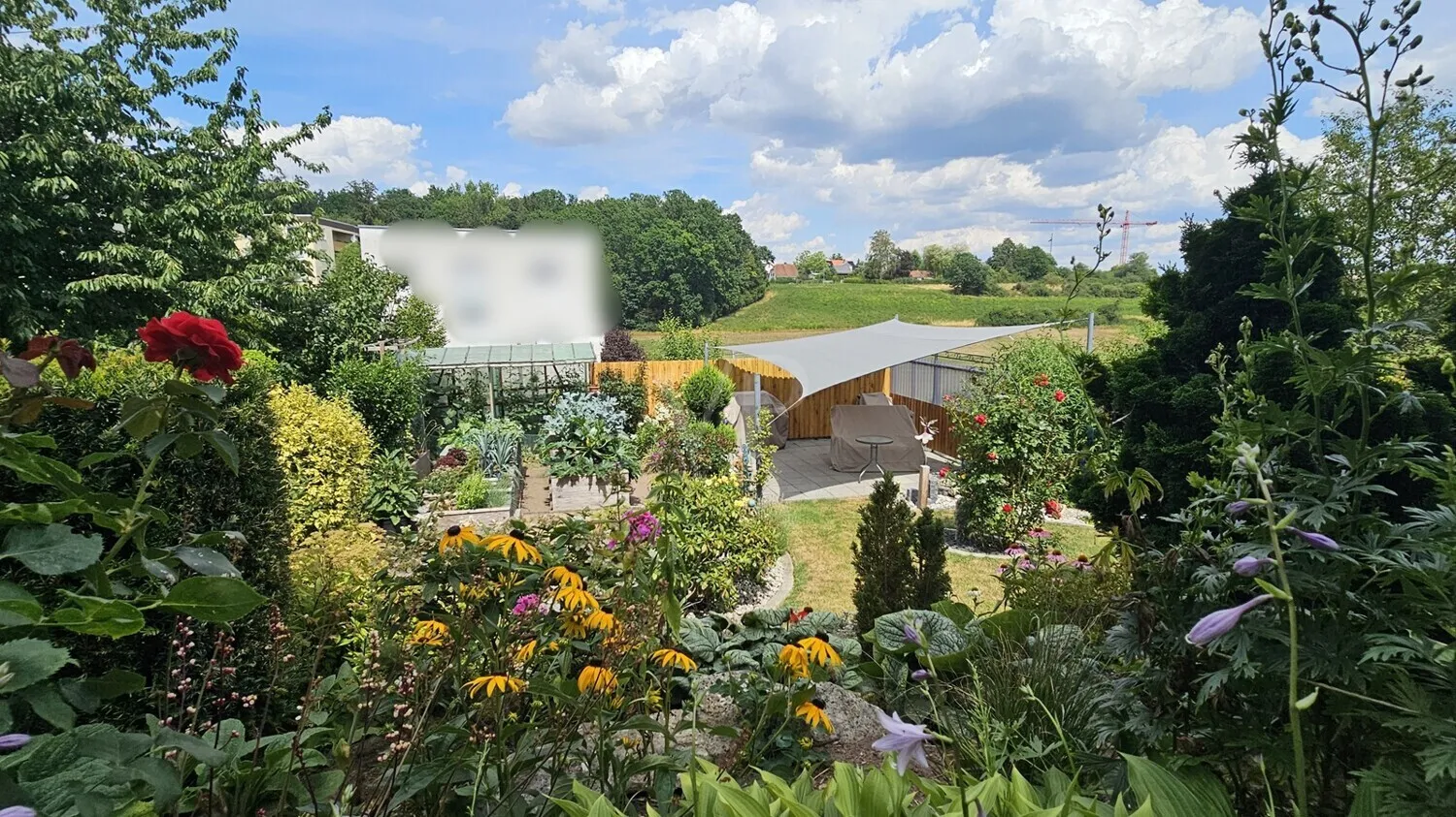 Garten Ausblick Balkon