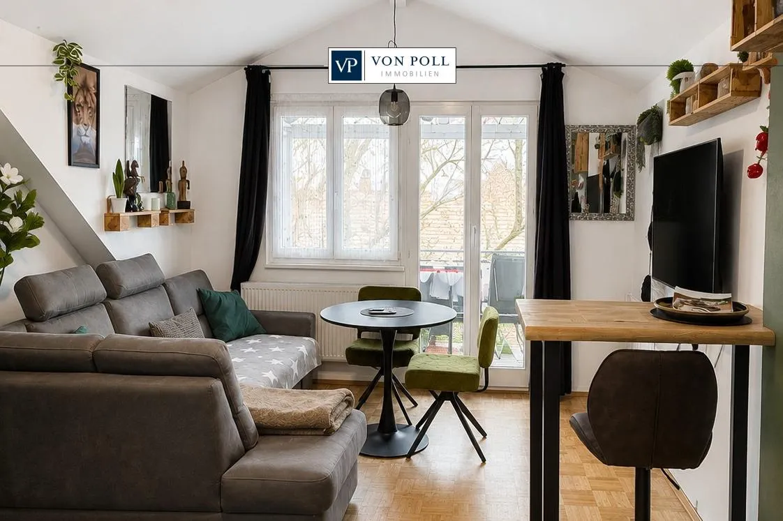 Moderne Dachgeschosswohnung mit traumhaftem Ausblick - rentabel vermietet!