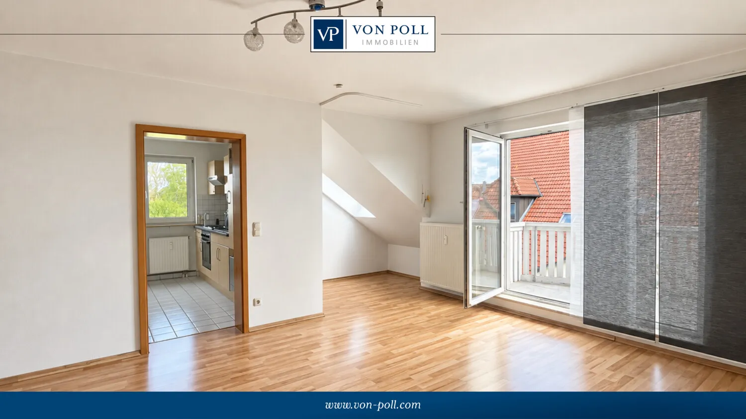 Großzügige 2-Zimmer-Wohnung mit durchdachtem Grundriss, Stellplatz und Balkon