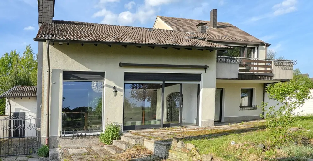 Rückansicht des Hauses