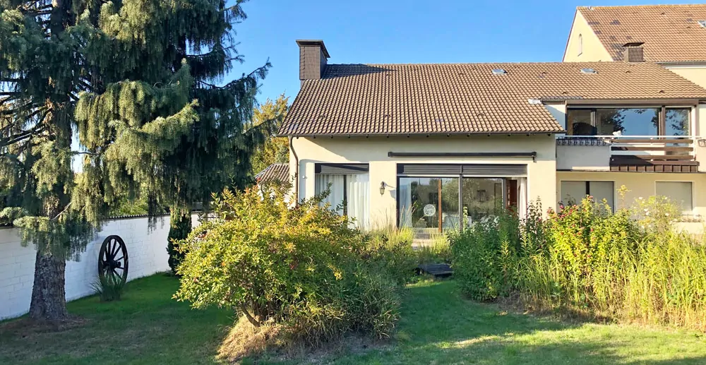 Rückansicht des Hauses