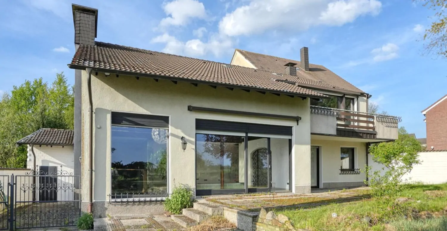 Rückansicht des Hauses