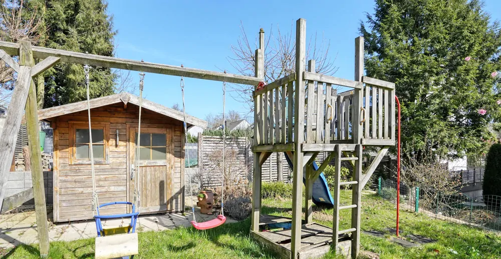 Spielgeräte im Garten